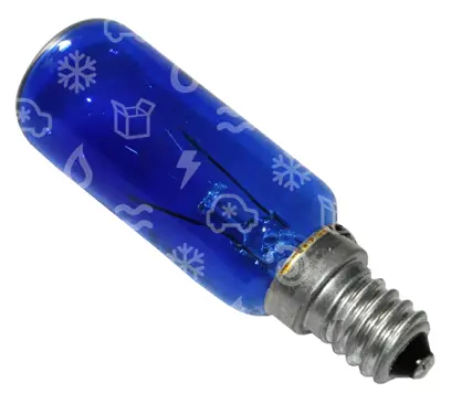 žárovka do lednice 25 W,  E14, T25x86, univerzální, modrá